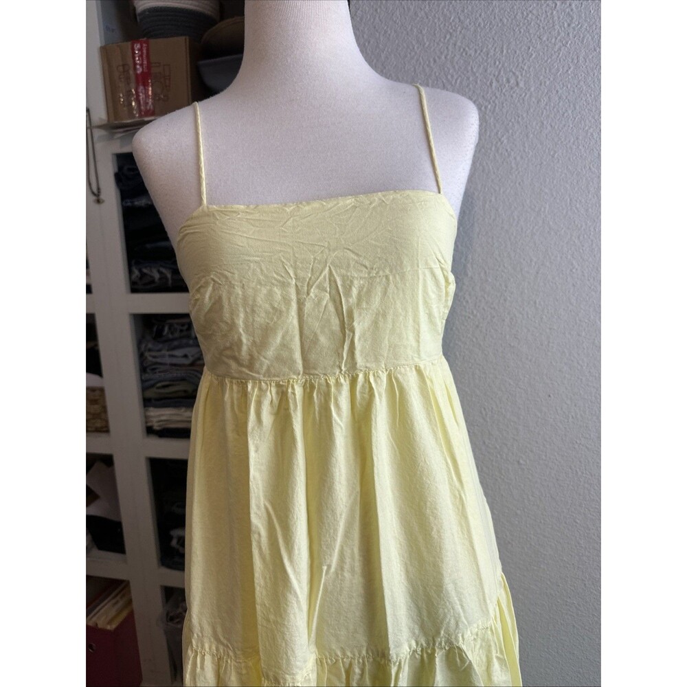 Zara Cotton Paneled Maxi Dress Sz Small - Picture 4 of 11
